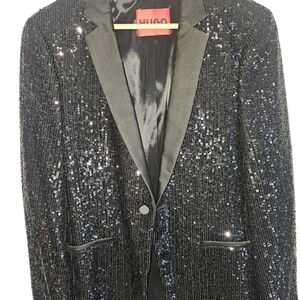 Hugo Black Sequin Blazer